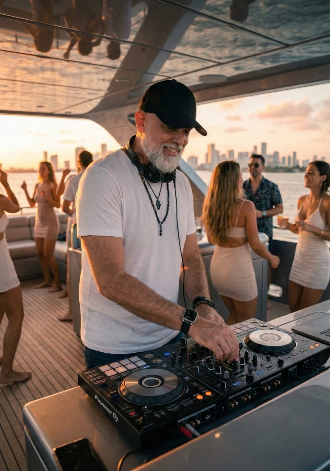 DJ on a yacht